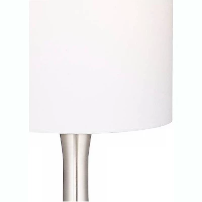 360 Lighting Modern Table Lamp With USB And AC Power Outlet Workstation Charging Base 24.5" High Brushed Nickel Droplet Living Room Desk Bedroom 7 360 Lighting Modern Table Lamp With USB And AC Power Outlet Workstation Charging Base 24.5" High Brushed Nickel Droplet Living Room Desk Bedroom - Image 5