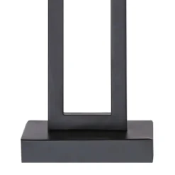360 Lighting Aston 26" High Open Rectangle Modern Table Lamp Black Finish Metal Single Off-White Shade Living Room Bedroom Bedside Nightstand House -360 Lighting GUEST 07398fae 3e43 4ee7 a987 151361a5c786 1