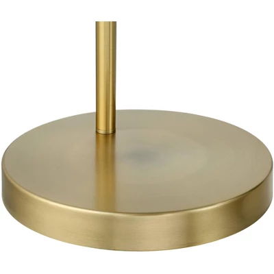 360 Lighting Modern Arc Floor Lamp With USB Charging Port 72" Tall Brass White Linen Drum Shade For Living Room Reading House Home 5 360 Lighting Modern Arc Floor Lamp With USB Charging Port 72" Tall Brass White Linen Drum Shade For Living Room Reading House Home - Image 3