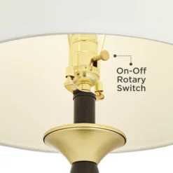 360 Lighting Kamila Traditional Table Lamps 27" Tall Set Of 2 Gold Black With Dual USB Charging Ports White Drum Shade For Bedroom Bedside Family Desk 14 360 Lighting Kamila Traditional Table Lamps 27" Tall Set Of 2 Gold Black With Dual USB Charging Ports White Drum Shade For Bedroom Bedside Family Desk -360 Lighting GUEST 0c100117 f506 4db2 aa31 6dae08db3ed2