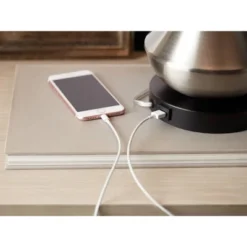 360 Lighting Simon Modern Table Lamps 25 1/2" High Set Of 2 Brushed Nickel With USB Charging Port White Fabric Drum Shade For Bedroom Living Room Desk 13 360 Lighting Simon Modern Table Lamps 25 1/2" High Set Of 2 Brushed Nickel With USB Charging Port White Fabric Drum Shade For Bedroom Living Room Desk -360 Lighting GUEST 0e8058ba 988e 4f58 8953 8c285bebfdfa