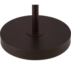 360 Lighting Caper Modern Floor Lamp With Tray Table 60 1/2" Tall Bronze USB And AC Power Outlet Off White Fabric Drum Shade For Living Room Office -360 Lighting GUEST 0ef85620 c166 4123 b1ed 43113cee036b 1