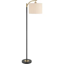 360 Lighting Rayna Mid Century Modern Downbridge Floor Lamp 61 1/2" Tall Black Gold Metal Off White Linen Drum Shade For Living Room Reading Bedroom 15 360 Lighting Rayna Mid Century Modern Downbridge Floor Lamp 61 1/2" Tall Black Gold Metal Off White Linen Drum Shade For Living Room Reading Bedroom -360 Lighting GUEST 0fc7dca0 afd7 4764 b33f 10c25f3c40ea
