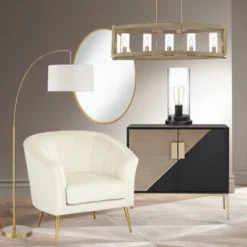 360 Lighting Libby Rustic Farmhouse Accent Table Lamp 12" High Bronze Metal LED Seedy Glass Cylinder Shade For Bedroom Bedside Nightstand Office House -360 Lighting GUEST 15f6fead 96a2 45fc 87b5 aee7dbb84121