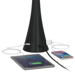 360 Lighting Karl Modern Table Lamps 28 1/4" Tall Set Of 2 Black Metal With USB And AC Power Outlet In Base White Drum Shade For Bedroom Living Room 12 360 Lighting Karl Modern Table Lamps 28 1/4" Tall Set Of 2 Black Metal With USB And AC Power Outlet In Base White Drum Shade For Bedroom Living Room -360 Lighting GUEST 17869fb3 d379 4e69 b4aa 3d43a4efde45