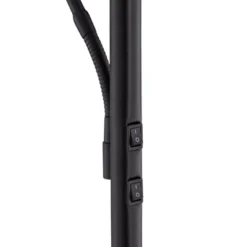 360 Lighting Modern Floor Lamp With Reading Light LED 71.5" Tall Decker Black Metal Acrylic Diffuser For Living Room Reading Office -360 Lighting GUEST 18800795 f97b 4da4 90a8 3ee69badc85b