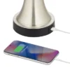 360 Lighting Seymore Modern Table Lamps 26" High Set Of 2 White Softback With USB Charging Port LED Touch On Off Silver Drum Shade For Bedroom Desk -360 Lighting GUEST 18aa9dde 1e7b 498b 9ee7 29446f9ecaca 2