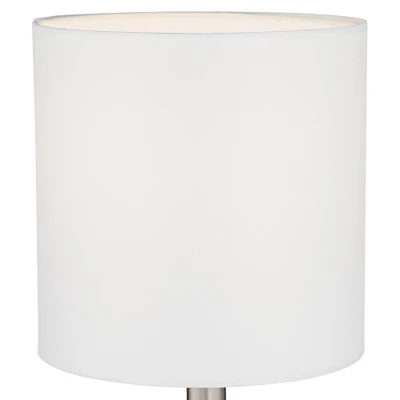 360 Lighting Modern Accent Table Lamps 14 3/4" High Set Of 2 Diamond Blue Green Glass Fabric Drum Shade For Bedroom Bedside Office (Color May Vary) 4 360 Lighting Modern Accent Table Lamps 14 3/4" High Set Of 2 Diamond Blue Green Glass Fabric Drum Shade For Bedroom Bedside Office (Color May Vary) - Image 2