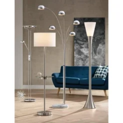 360 Lighting Perseus Modern Torchiere Floor Lamp With Reading Light 71 3/4" Tall Chrome Silver Metal LED Adjustable For Living Room Bedroom House Home 17 360 Lighting Perseus Modern Torchiere Floor Lamp With Reading Light 71 3/4" Tall Chrome Silver Metal LED Adjustable For Living Room Bedroom House Home -360 Lighting GUEST 1b82715a 7bee 4419 9af3 406a6342b315
