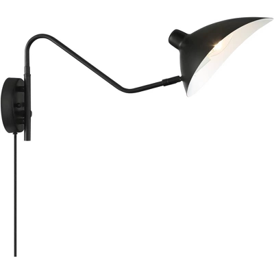 360 Lighting Colborne Modern Swing Arm Wall Lamp Black Metal Plug-in Light Fixture Up Down Shade For Bedroom Bedside Living Room Reading Home House 8 360 Lighting Colborne Modern Swing Arm Wall Lamp Black Metal Plug-in Light Fixture Up Down Shade For Bedroom Bedside Living Room Reading Home House - Image 6