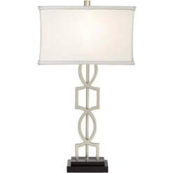 360 Lighting Evan Modern Table Lamps 28 1/2" Tall Set Of 2 Brushed Nickel With USB Charging Port White Rectangular Shade For Bedroom Living Room House 15 360 Lighting Evan Modern Table Lamps 28 1/2" Tall Set Of 2 Brushed Nickel With USB Charging Port White Rectangular Shade For Bedroom Living Room House -360 Lighting GUEST 1fc20b88 5ada 4baa a13e 2b3cf2157da7