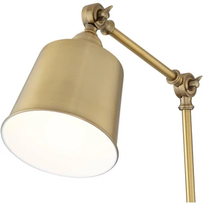 360 Lighting Mendes Modern Swing Arm Wall Lamps Set Of 2 Brass Gold Plug-in Light Fixture Metal Shade For Bedroom Bedside Living Room Reading House 4 360 Lighting Mendes Modern Swing Arm Wall Lamps Set Of 2 Brass Gold Plug-in Light Fixture Metal Shade For Bedroom Bedside Living Room Reading House - Image 2