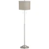 360 Lighting Abba Modern Floor Lamp Standing 66" Tall Brushed Nickel Silver Metal Gray Gold Drum Shade For Living Family Room Bedroom Office House -360 Lighting GUEST 20e62c93 7f8b 4b96 a3a2 7fff78105b91