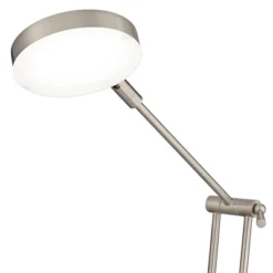 360 Lighting Xenos Modern Desk Lamp 20" High Satin Nickel With USB Charging Port LED Adjustable Arm White Head For Bedroom Living Room Bedside Reading -360 Lighting GUEST 2130026e d555 4a98 9654 435fa5b07858