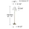 360 Lighting Swing Arm Floor Lamp Adjustable Height 70" Tall Antique Brass Antique White Linen Empire Shade For Living Room Reading Bedroom 1 360 Lighting Swing Arm Floor Lamp Adjustable Height 70" Tall Antique Brass Antique White Linen Empire Shade For Living Room Reading Bedroom -360 Lighting GUEST 391cc0f6 6bcf 419d 8937 5bc4dc363a12