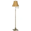 360 Lighting Traditional Swing Arm Floor Lamp Adjustable Height 70" Tall Antique Brass Coppery Gold Fabric Bell Shade Living Room Reading -360 Lighting GUEST 3b6eb9c6 ca8d 4c9f 8a56 4851770ee2b4