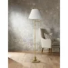 360 Lighting Chic Swing Arm Floor Lamp 70" Tall Antique Brass White Mushroom Pleated Empire Shade For Living Room Reading Bedroom Office -360 Lighting GUEST 3c5d2ba0 e431 45a9 a474 201d74b35b1b