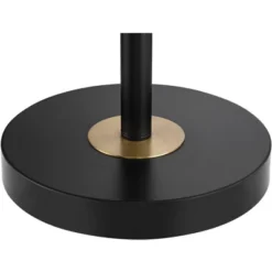 360 Lighting Wray Mid Century Modern Pharmacy Floor Lamp 61" Tall Flat Black Warm Brass Adjustable Swivel Head For Living Room Reading Bedroom Home -360 Lighting GUEST 43d94883 1c61 40e7 8de3 72784d5c2d44