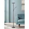 360 Lighting Modern Floor Lamp With Reading Light LED 71.5" Tall Decker Black Metal Acrylic Diffuser For Living Room Reading Office -360 Lighting GUEST 46b6ee74 7b55 4680 9fd0 8b29aeea45ae