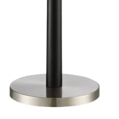 360 Lighting Modern Floor Lamp 62" Tall Black And Brushed Steel Column White Linen Drum Shade For Living Room Reading Bedroom Office 14 360 Lighting Modern Floor Lamp 62" Tall Black And Brushed Steel Column White Linen Drum Shade For Living Room Reading Bedroom Office -360 Lighting GUEST 48d96a3d 34c8 4227 965d 264a5c41d022