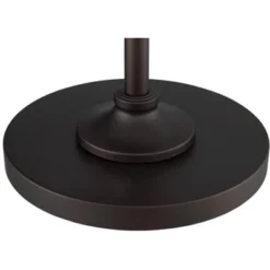 360 Lighting Kayne Rustic Farmhouse Floor Lamp Standing 61" Tall Satin Bronze Metal Downbridge Shade For Living Room Reading Bedroom Office House Home -360 Lighting GUEST 4b3531e6 6a7d 4bc0 8a5d e5662e8c4295