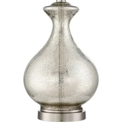 360 Lighting Albert Modern Table Lamp 24 3/4" High Mercury Glass Gourd Oatmeal Drum Shade For Bedroom Living Room Bedside Nightstand Office Kids House 12 360 Lighting Albert Modern Table Lamp 24 3/4" High Mercury Glass Gourd Oatmeal Drum Shade For Bedroom Living Room Bedside Nightstand Office Kids House -360 Lighting GUEST 4bd7e1b8 6f32 476a b62b bc61b99c0be3