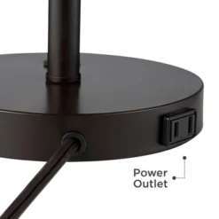 360 Lighting Heyburn Modern Accent Table Lamps 20" High Set Of 2 Bronze With USB And AC Power Outlet In Base Oatmeal Cylinder Shade For Bedroom Desk 14 360 Lighting Heyburn Modern Accent Table Lamps 20" High Set Of 2 Bronze With USB And AC Power Outlet In Base Oatmeal Cylinder Shade For Bedroom Desk -360 Lighting GUEST 54b2920b d57f 4138 a09c 540ae32a9564