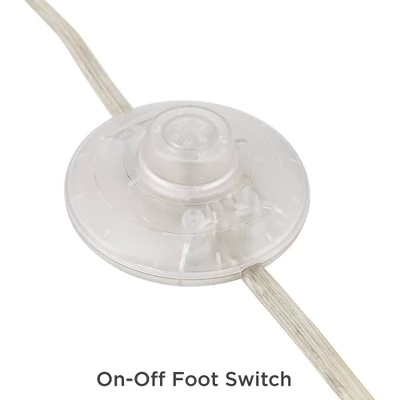 360 Lighting Cora Modern Arc Floor Lamp Standing 72" Tall Brushed Nickel Metal White Linen Drum Shade For Living Room Reading Bedroom Office House 5 360 Lighting Cora Modern Arc Floor Lamp Standing 72" Tall Brushed Nickel Metal White Linen Drum Shade For Living Room Reading Bedroom Office House - Image 3