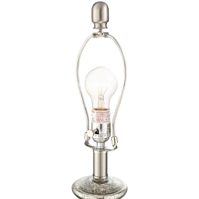 360 Lighting Albert Modern Table Lamp 24 3/4" High Mercury Glass Gourd Oatmeal Drum Shade For Bedroom Living Room Bedside Nightstand Office Kids House 6 360 Lighting Albert Modern Table Lamp 24 3/4" High Mercury Glass Gourd Oatmeal Drum Shade For Bedroom Living Room Bedside Nightstand Office Kids House - Image 4