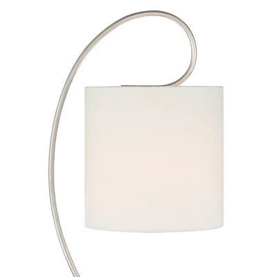 360 Lighting Modern Table Lamps Set Of 2 With USB Charging Port 26" High Metal Arc White Drum Shade For Living Room Bedroom Bedside Office 8 360 Lighting Modern Table Lamps Set Of 2 With USB Charging Port 26" High Metal Arc White Drum Shade For Living Room Bedroom Bedside Office - Image 6