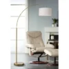 360 Lighting Cora Modern Arc Floor Lamp Standing 72" Tall Brass Metal White Linen Drum Shade Decor For Living Room Reading Bedroom Office House Home 2 360 Lighting Cora Modern Arc Floor Lamp Standing 72" Tall Brass Metal White Linen Drum Shade Decor For Living Room Reading Bedroom Office House Home -360 Lighting GUEST 7f0a74c4 4f71 4b1a 9651 efe52386b157