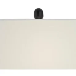 360 Lighting Roxie Modern Table Lamps 31" Tall Set Of 2 Black Metal With USB Charging Port White Rectangular Shade For Bedroom Living Room Bedside -360 Lighting GUEST 897fc562 4437 4f2b 843b 34f8699469d9