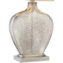 360 Lighting Axel Modern Table Lamps 25" High Set Of 2 Mercury Glass White Fabric Drum Shade For Bedroom Living Room Bedside Nightstand Office Kids 11 360 Lighting Axel Modern Table Lamps 25" High Set Of 2 Mercury Glass White Fabric Drum Shade For Bedroom Living Room Bedside Nightstand Office Kids -360 Lighting GUEST 8e30a991 9be1 437c b947 8974d87e55ca