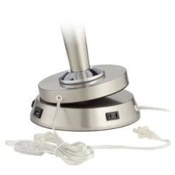 360 Lighting Modern Table Lamp With USB And AC Power Outlet Workstation Charging Base 24.5" High Brushed Nickel Droplet Living Room Desk Bedroom 11 360 Lighting Modern Table Lamp With USB And AC Power Outlet Workstation Charging Base 24.5" High Brushed Nickel Droplet Living Room Desk Bedroom -360 Lighting GUEST 8e6da45d 7a10 4f3a 89c2 a74d22335ff4