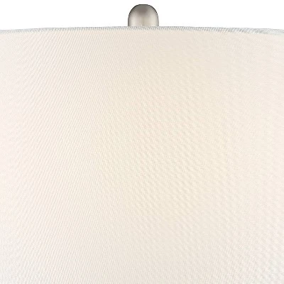 360 Lighting Azure Modern Table Lamps 29 1/2" Tall Set Of 2 Blue Brown Art Glass White Fabric Drum Shade For Bedroom Living Room Bedside Nightstand 9 360 Lighting Azure Modern Table Lamps 29 1/2" Tall Set Of 2 Blue Brown Art Glass White Fabric Drum Shade For Bedroom Living Room Bedside Nightstand - Image 7