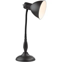 360 Lighting Breck Desk Table Lamp 17" High Dark Bronze Metal Adjustable Gooseneck Arm For Bedroom Bedside Nightstand Office Kids Family House Home -360 Lighting GUEST 953fd4ab 6c04 4359 9fe9 2f840c8b64e0