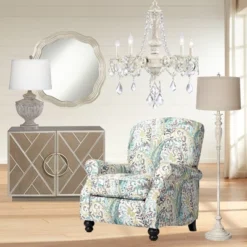 360 Lighting Vintage Shabby Chic Floor Lamp 60" Tall Antique White Washed Natural Linen Fabric Drum Shade For Living Room Reading Bedroom Office -360 Lighting GUEST 95b51efb 58ed 4141 ba62 1a3b3fb2f9ff