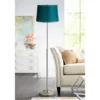 360 Lighting Abba Modern Floor Lamp Standing 66" Tall Brushed Nickel Silver Metal Satin Teal Blue Drum Shade For Living Room Bedroom Office House Home 1 360 Lighting Abba Modern Floor Lamp Standing 66" Tall Brushed Nickel Silver Metal Satin Teal Blue Drum Shade For Living Room Bedroom Office House Home -360 Lighting GUEST 98c53d28 c8ae 4aec 80c2 0888c32841b1