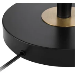 360 Lighting Wray Mid Century Modern Pharmacy Floor Lamp 61" Tall Flat Black Warm Brass Adjustable Swivel Head For Living Room Reading Bedroom Home -360 Lighting GUEST 9c4b01ad a616 426f b3f1 c4f78232b143