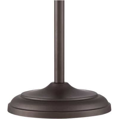 360 Lighting Riley Rustic Farmhouse Torchiere Floor Lamp With Side Lights 72" Tall Painted Bronze Metal Clear Glass Shade For Living Room Reading Home 6 360 Lighting Riley Rustic Farmhouse Torchiere Floor Lamp With Side Lights 72" Tall Painted Bronze Metal Clear Glass Shade For Living Room Reading Home - Image 4