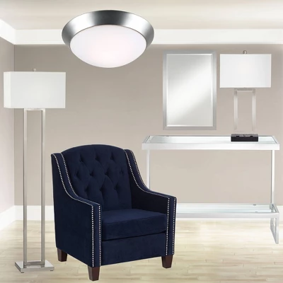 360 Lighting Todd Modern Table Lamp 30" Tall Steel Open Rectangle With USB And AC Power Outlet In Base White Shade For Bedroom Living Room Bedside 10 360 Lighting Todd Modern Table Lamp 30" Tall Steel Open Rectangle With USB And AC Power Outlet In Base White Shade For Bedroom Living Room Bedside - Image 8