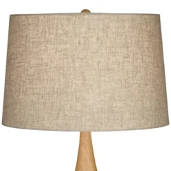 360 Lighting Sevilla 29" Tall Mid Century Modern End Table Lamp Green Ceramic Single Living Room Bedroom Bedside Nightstand House Oatmeal Shade -360 Lighting GUEST a3b8e671 5c75 4ac6 96da 9f76e2160ede