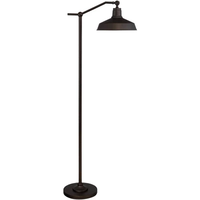360 Lighting Rustic Downbridge Floor Lamp With USB Charging Port 61" Tall Satin Bronze Metal Dome Shade Living Room Reading House 8 360 Lighting Rustic Downbridge Floor Lamp With USB Charging Port 61" Tall Satin Bronze Metal Dome Shade Living Room Reading House - Image 6