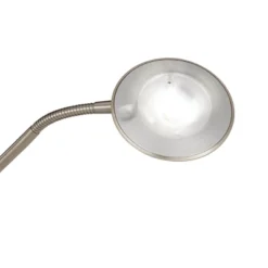 360 Lighting Canby Modern Torchiere Floor Lamp With Side Light 72" Tall Brushed Nickel Dimmable LED For Living Room Reading Bedroom Office House Home -360 Lighting GUEST abeb7cc2 6d52 4fdd bd35 b16bf10ab98f