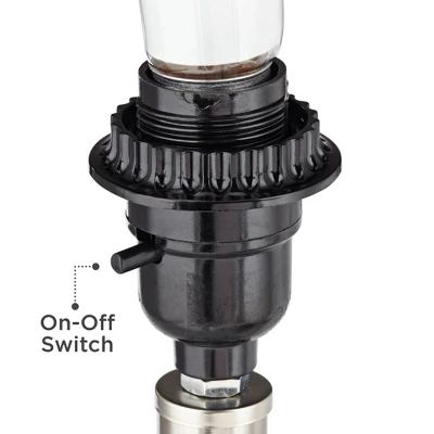 360 Lighting Modern Accent Table Lamps 14 3/4" High Set Of 2 Diamond Blue Green Glass Fabric Drum Shade For Bedroom Bedside Office (Color May Vary) 6 360 Lighting Modern Accent Table Lamps 14 3/4" High Set Of 2 Diamond Blue Green Glass Fabric Drum Shade For Bedroom Bedside Office (Color May Vary) - Image 4