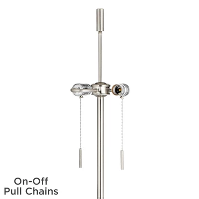 360 Lighting Abba Modern Floor Lamp Standing 66" Tall Brushed Nickel Silver Metal Satin Purple Drum Shade For Living Room Bedroom Office House Home 5 360 Lighting Abba Modern Floor Lamp Standing 66" Tall Brushed Nickel Silver Metal Satin Purple Drum Shade For Living Room Bedroom Office House Home - Image 3