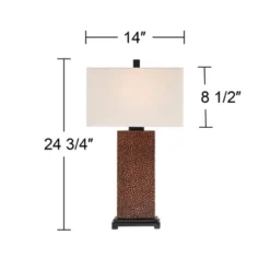 360 Lighting Caldwell Rustic Farmhouse Table Lamps 24.75" High Set Of 2 Bronze Hammered Fabric Rectangular Shade For Bedroom Living Room Bedside 13 360 Lighting Caldwell Rustic Farmhouse Table Lamps 24.75" High Set Of 2 Bronze Hammered Fabric Rectangular Shade For Bedroom Living Room Bedside -360 Lighting GUEST b5e7d97e ff55 4dfa 8403 5e302fff5cba