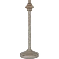 360 Lighting Lynn Country Cottage Buffet Table Lamps 26 3/4" High Set Of 2 Beige Wood Oatmeal Drum Shade For Bedroom Living Room Bedside Nightstand -360 Lighting GUEST baa45fc9 27d8 4f15 864e fc864c9723e4