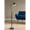 360 Lighting Wray Mid Century Modern Pharmacy Floor Lamp 61" Tall Flat Black Warm Brass Adjustable Swivel Head For Living Room Reading Bedroom Home -360 Lighting GUEST bbfd19af 0ef2 422e aeea d7c02c93cf0b