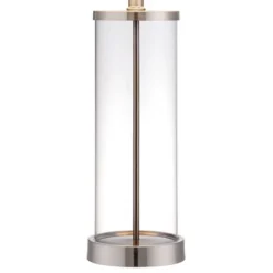 360 Lighting Coastal Table Lamp 26.25" High Clear Glass Cylinder Steel Fillable White Drum Shade For Living Room Family Bedroom Bedside Office 13 360 Lighting Coastal Table Lamp 26.25" High Clear Glass Cylinder Steel Fillable White Drum Shade For Living Room Family Bedroom Bedside Office -360 Lighting GUEST bdd8c368 f528 4637 8864 0d04c7fa5a61